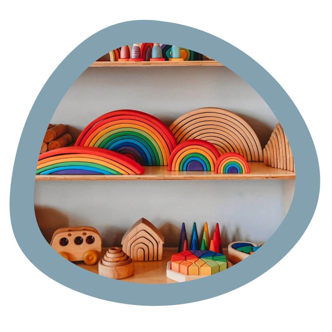 Grimm's wooden toys.
