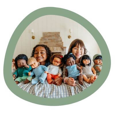 Miniland dolls.