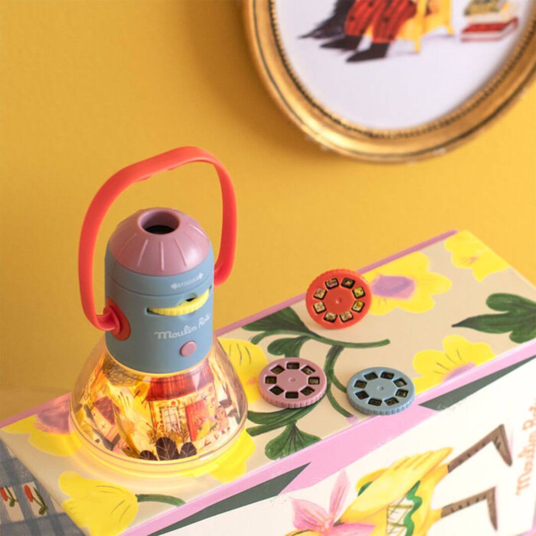 Moulin Roty - 3-in-1 Storytime Lantern - Las Minouchkas Collection