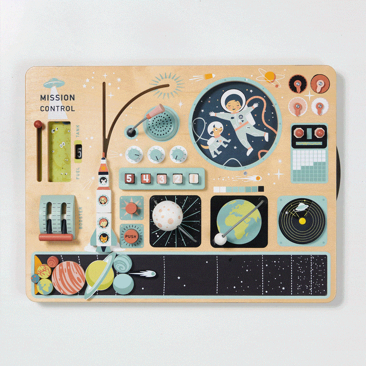 Animated Tender Leaf Toys - Wooden Space Station