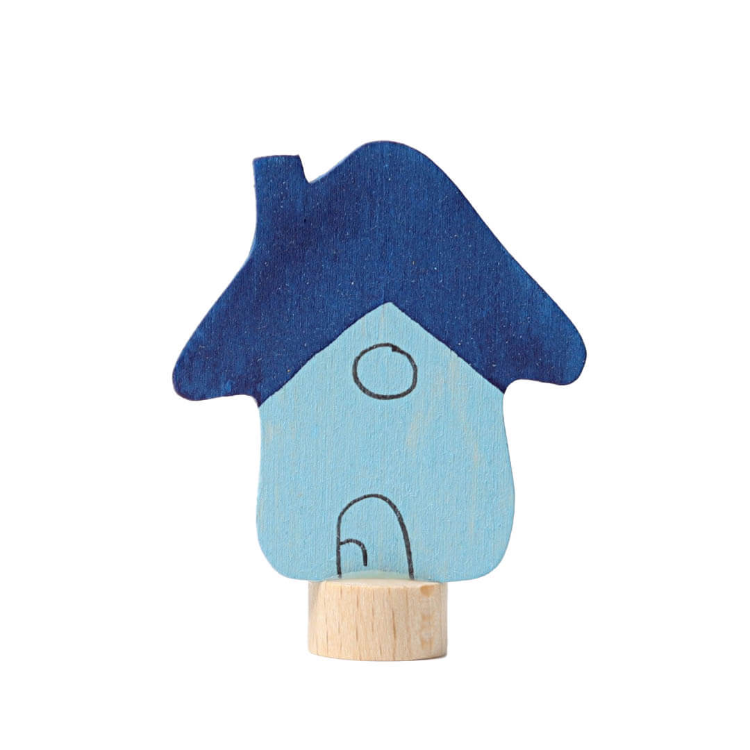 Grimms Spiel & Holz, Birthday Ring Decoration, Blue House