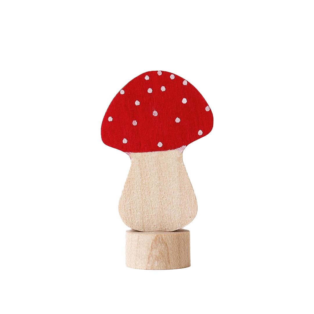 Grimms Decorative Figure Fly Agaric- Waldorf Birthday Ring- Bella Luna toys