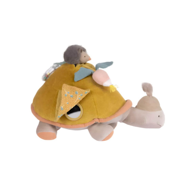 Moulin Roty - Garden Activity Turtle Baby Toy sensory exploration - Bella Luna Toys