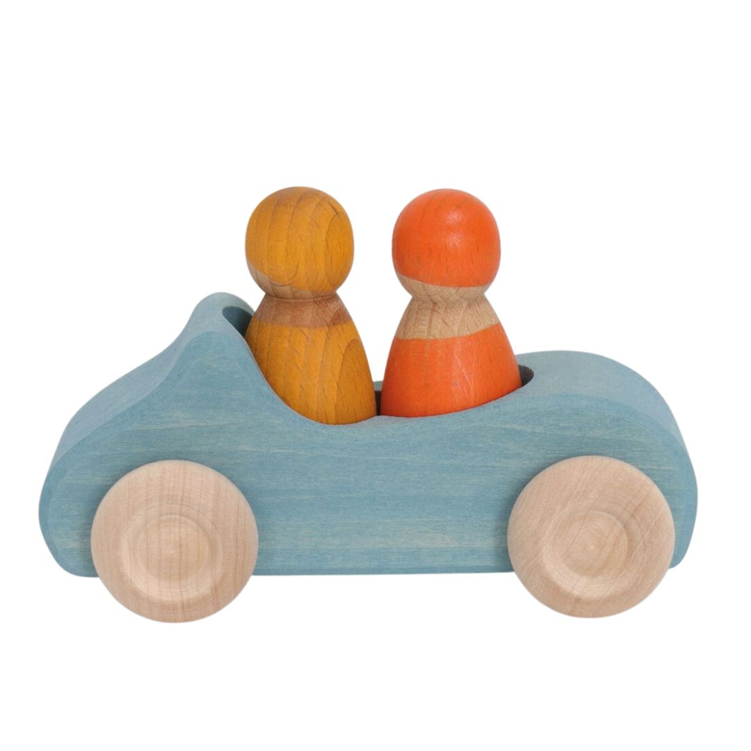 Grimms Large Blue Convertible- Wooden Toys- Bella Luna Toys