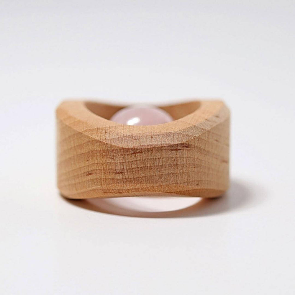 Grimm's Spiel & Holz - Grimm's Rattle Rose Quartz - Bella Luna Toys