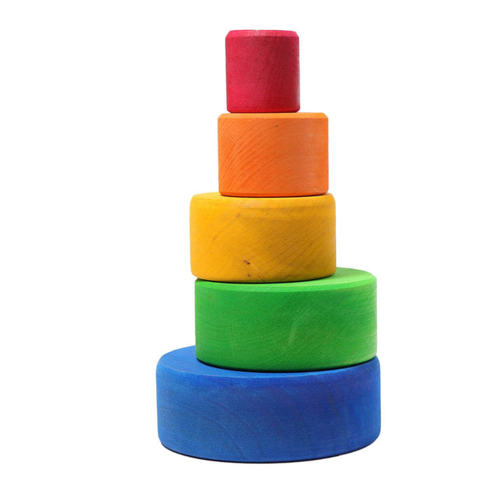 Rainbow Nesting Bowls - Grimm's Spiel & Holz of Germany - Bella Luna Toys