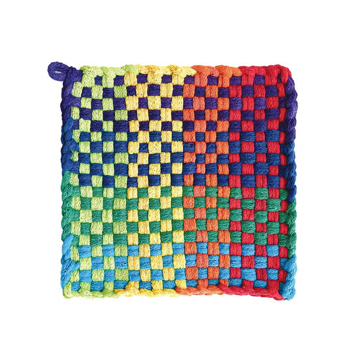 Potholder loom kit with rainbow colored string- Bella Luna Toys