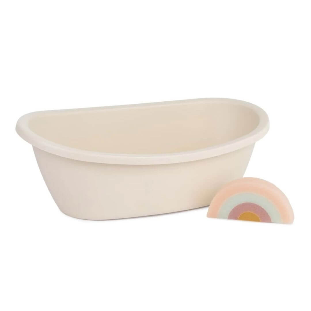 Miniland - Miniland doll bathtub with rainbow sponge, eco-friendly bath set for nurturing pretend play- Bella Luna Toys