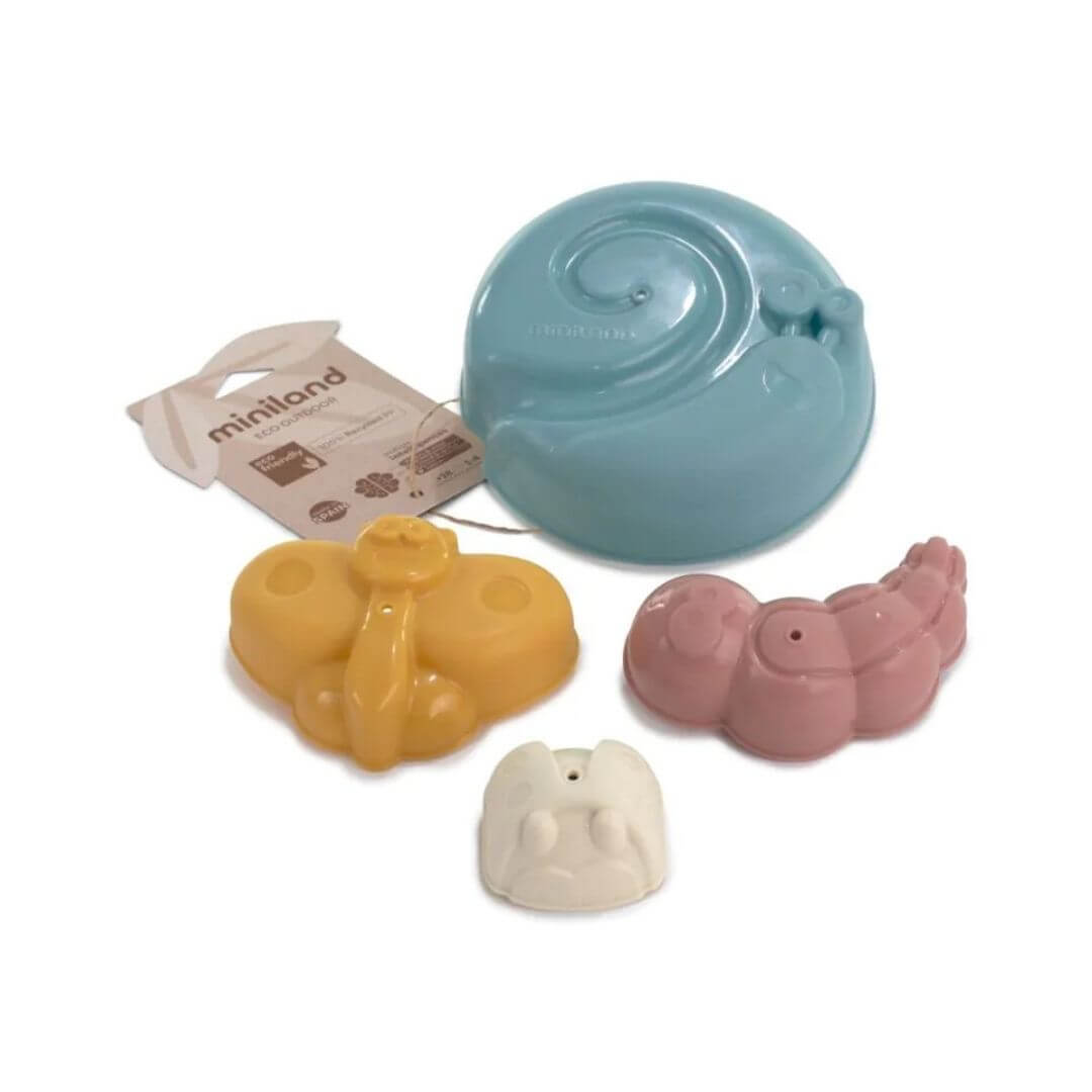 Miniland - ECO Garden Friends Sand Molds - Bella Luna Toys