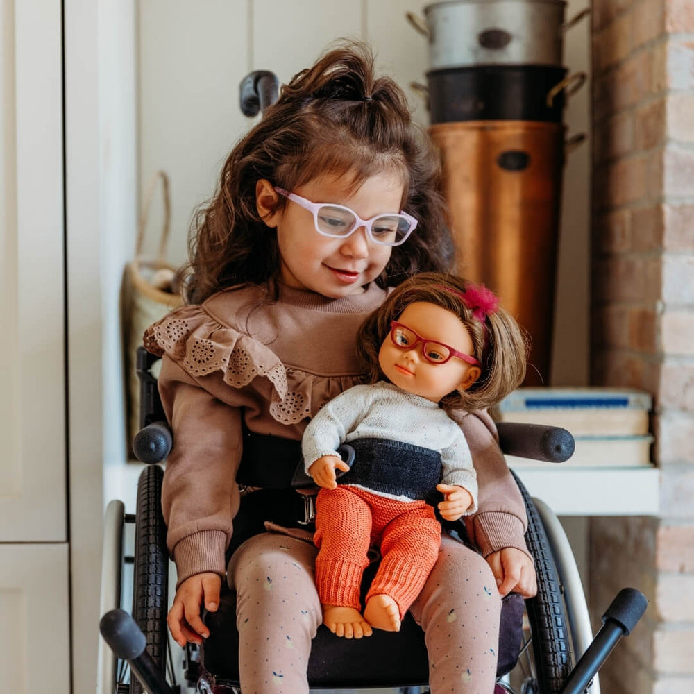 Miniland - Realistic Montessori Doll with Down Syndrome - Bella Luna Toys