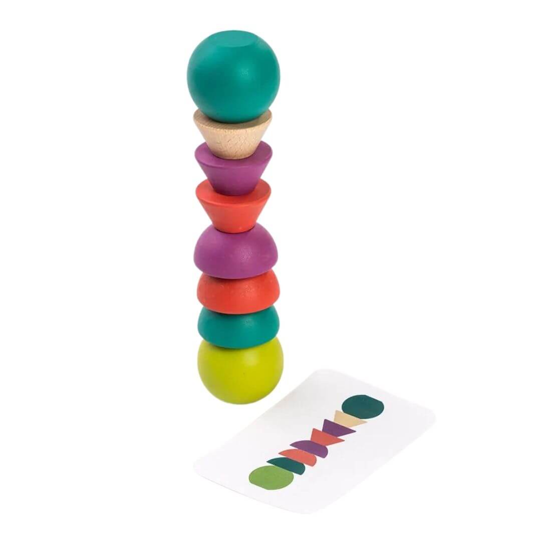Miniland - Miniland Wooden Towering Beads - Bella Luna Toys