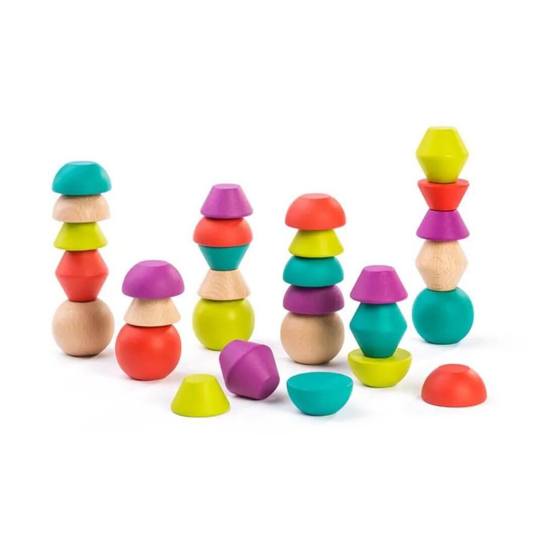 Miniland - Miniland Wooden Towering Beads - Bella Luna Toys