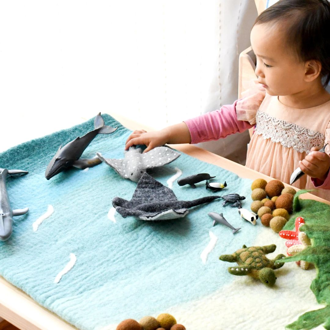 Tara Treasures Large Sea and Rockpool- Playmats- Bella Luna Toys