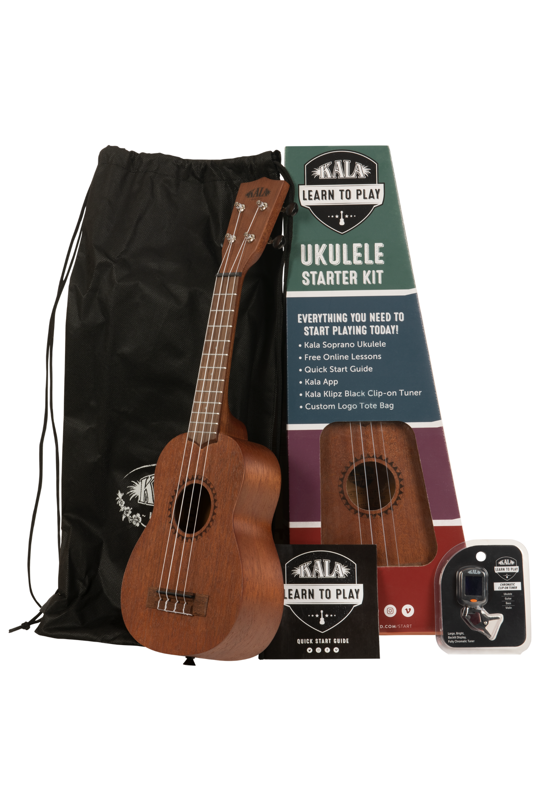 Kala Brand Music Co - Soprano Ukulele - Learn to Play Starter Kit - Bella Luna Toys