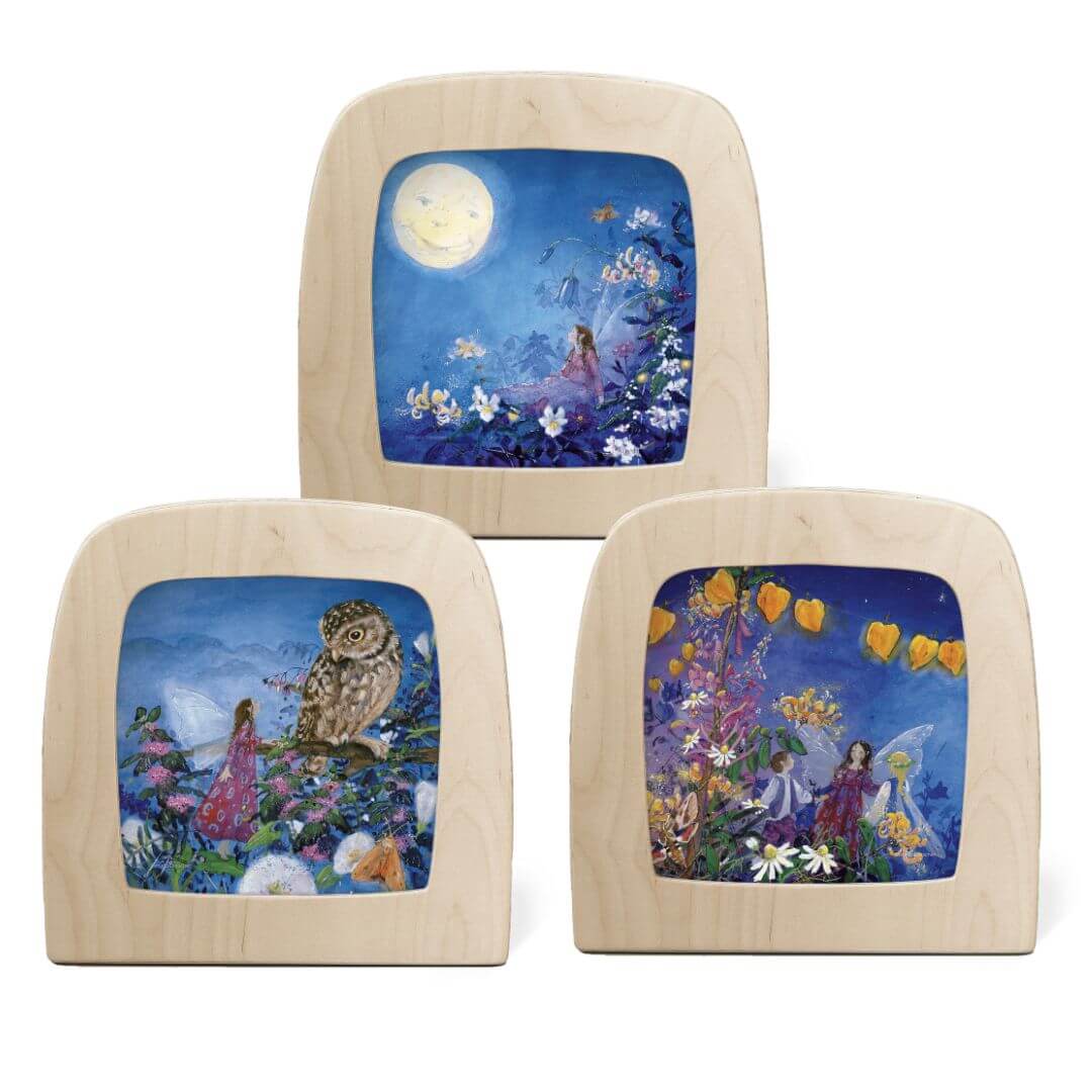 Little Fairy Can’t Sleep StoryLux Set of 3 Silhouettes for Toverlux Lamp.
