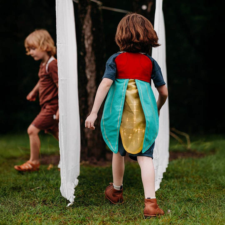 Kids Firefly Costume with green wings and glowing yellow center