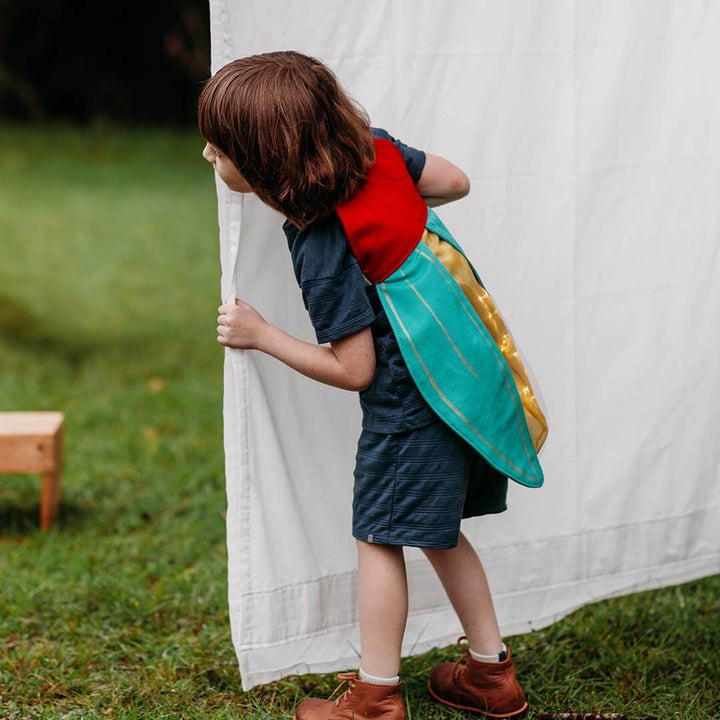 Kids Firefly Costume with green wings and glowing yellow center