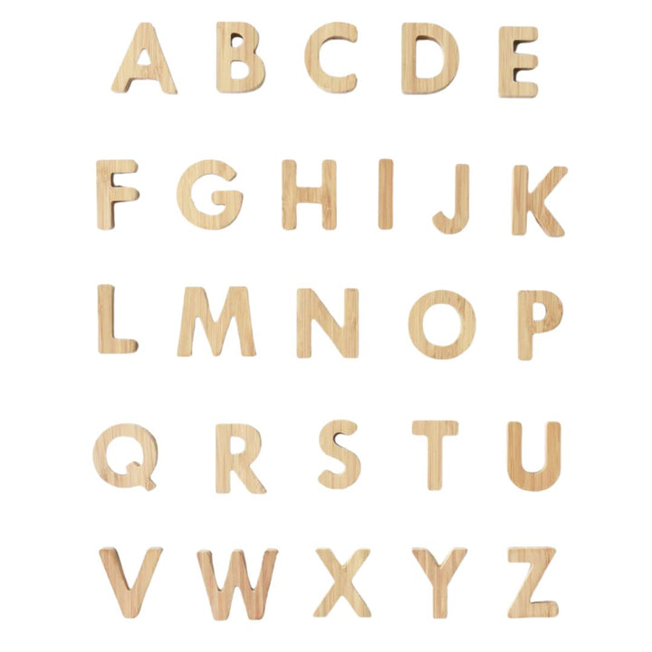 Wee Galary Bamboo Alphabet- Wooden Toys- Bella Luna Toys