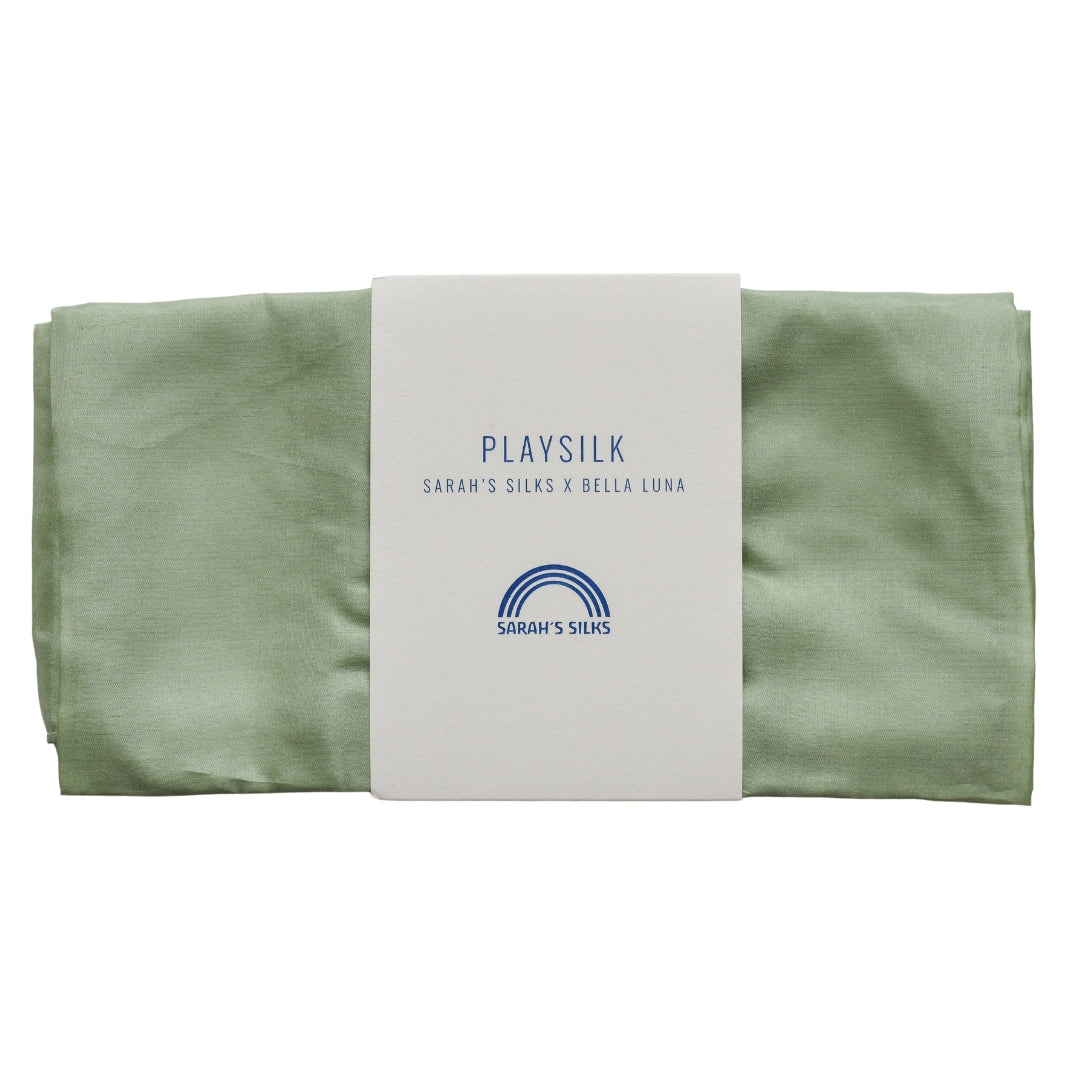 Bella Luna Toys Exclusive Northern Coast Playsilk collection by Sarah's Silks - Moss Agate