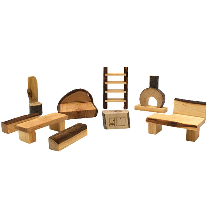 Magic Wood - Wooden Shire Home Dollhouse  Accessories- Bella Luna Toys