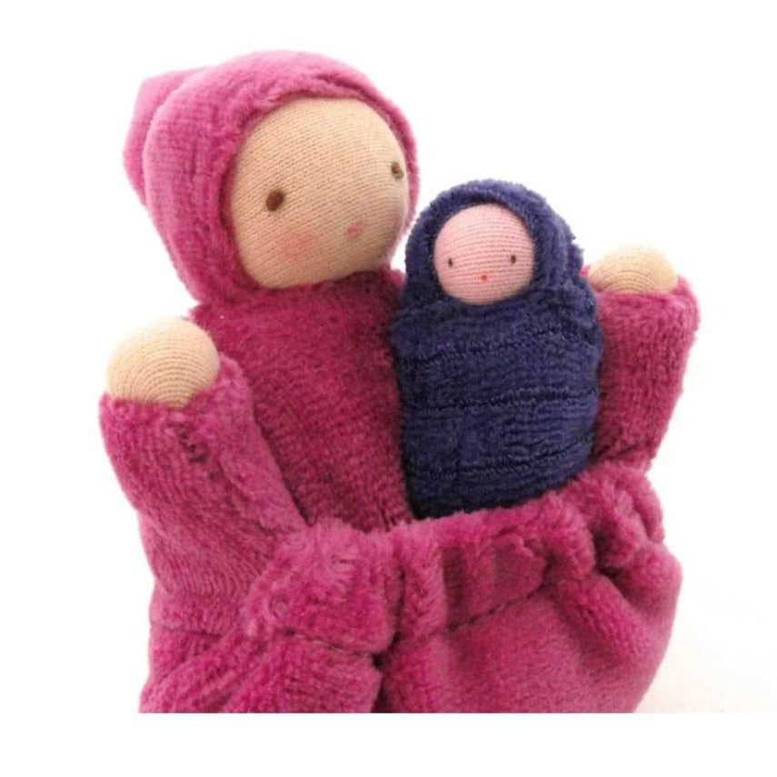 Fairshadow- Raspberry Pink Pocket Mama Doll- Waldorf- Bella Luna Toys