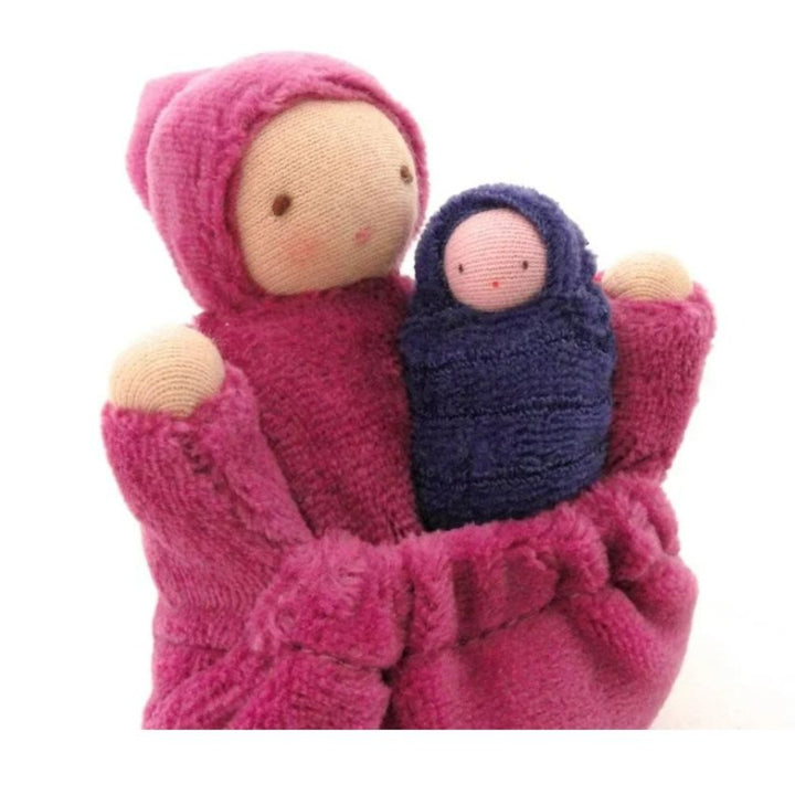 Fairshadow- Raspberry Pink Pocket Mama Doll- Waldorf- Bella Luna Toys